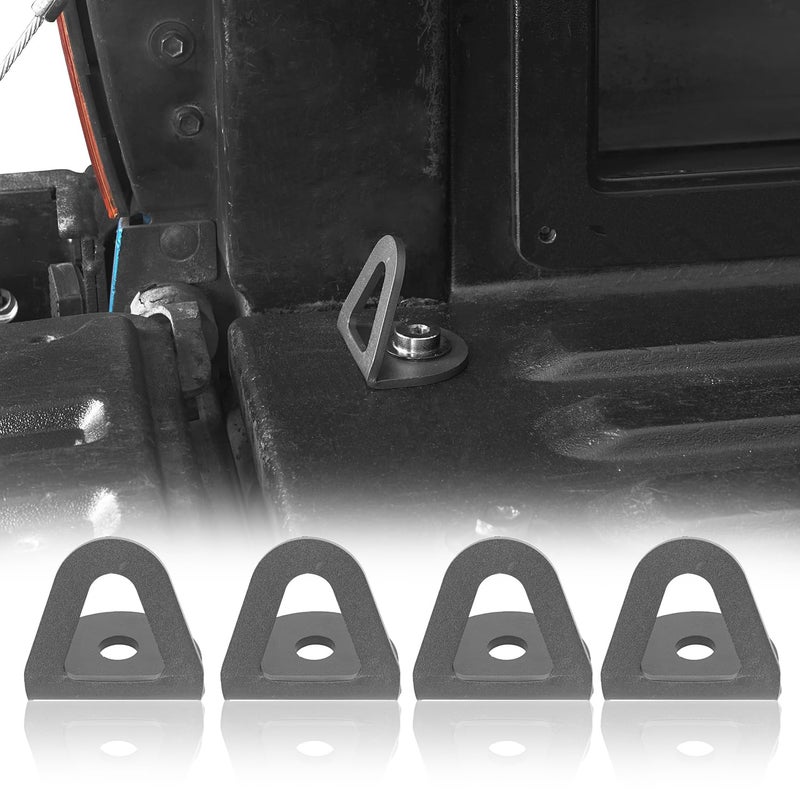 Hooke Road Tacoma Bed Tie Down Hooks Compatible with Toyota Tacoma 2nd 3rd Gen 05-23 Pickup Truck (Pack of 4) - Image 1